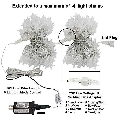 100 LED Star String Lights, Plug in Fairy String Lights Waterproof, Extendable for Indoor, Outdoor, Wedding Party, Christmas Tree - If you say i do