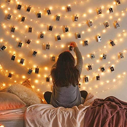 Starry Fairy Lights, String Lights, 66FT, 200 LEDs, Bedroom Decor, Wall Decor, USB Powered, Bendable Copper Twinkle Lights - If you say i do