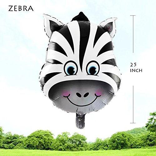 JUNGLE SAFARI ANIMALS BALLOONS, 6pcs 22 Inch Giant Zoo Animal Balloons Kit For Jungle Safari Animals Theme Birthday Party Decorations - If you say i do