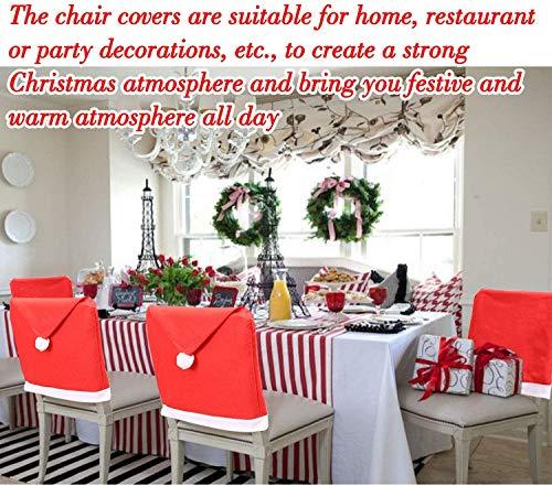 Christmas Chair Covers Set of 6 Christmas Decoration Santa Hat Chair Back Covers for Xmas Dinning Decoration Christmas - If you say i do