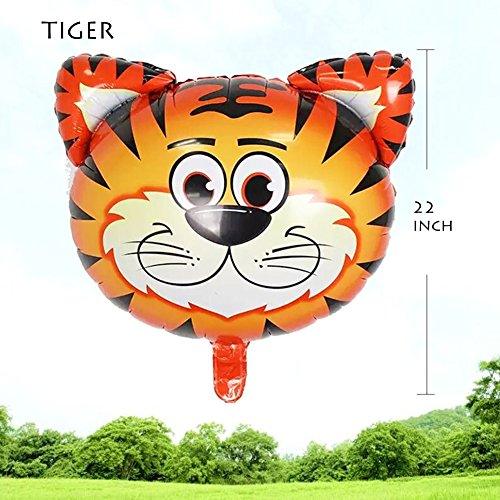 JUNGLE SAFARI ANIMALS BALLOONS, 6pcs 22 Inch Giant Zoo Animal Balloons Kit For Jungle Safari Animals Theme Birthday Party Decorations - If you say i do