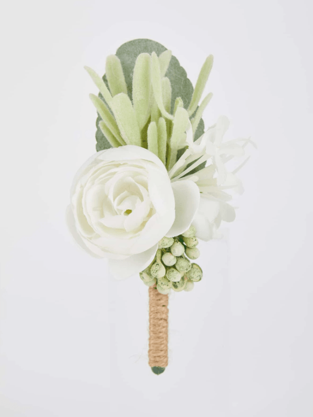 6pcs Flower Decor Boutonniere for Weddings - If you say i do