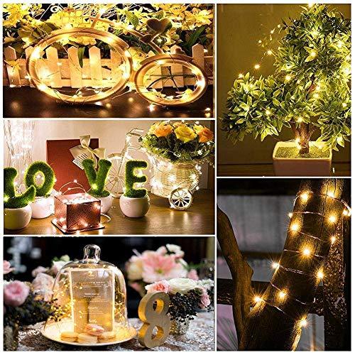 20 Packs Fairy String Lights, 6.6FT 20 LEDs Battery Operated Silver Copper Wire Starry String Light for DIY Party Christmas - If you say i do
