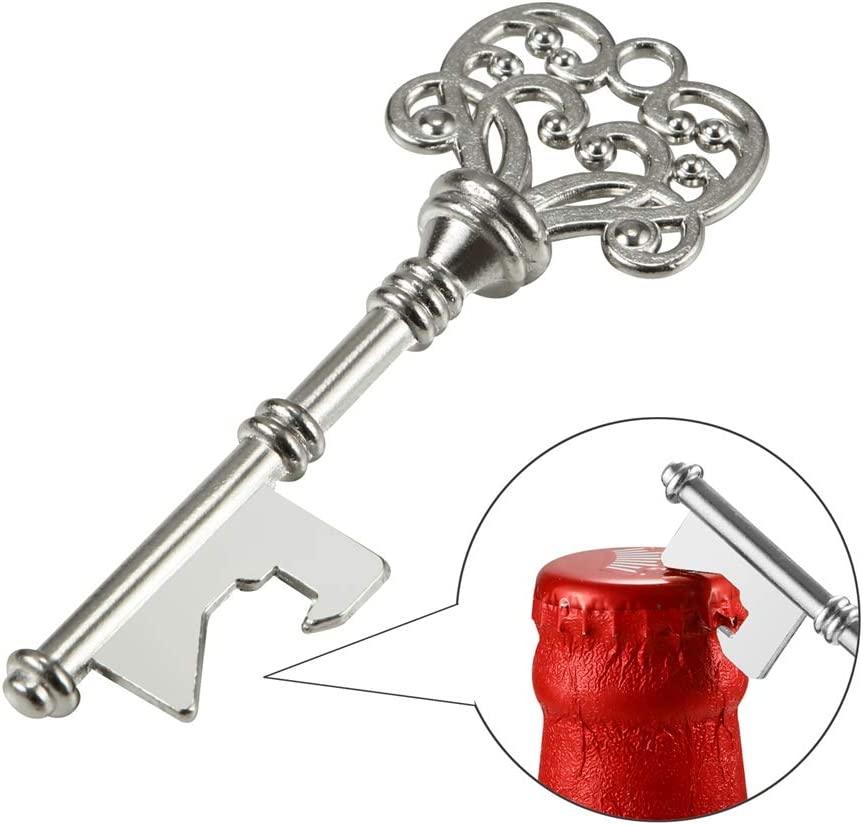 50PCS Vintage Skeleton Key Bottle Opener, Wedding Favors Key Bottle Opener - If you say i do