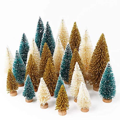 Christmas Artificial Pine Branches for Decorating 25pcs 10 Inches with Gift