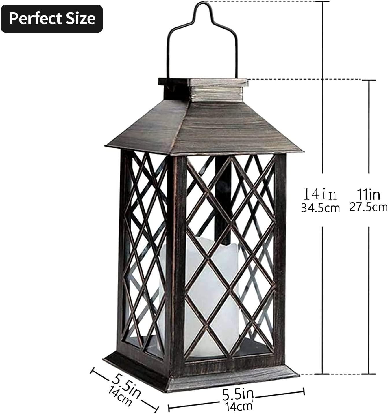 14" Solar Lantern,Outdoor Garden Hanging Lanterns,Set of 2 - If you say i do