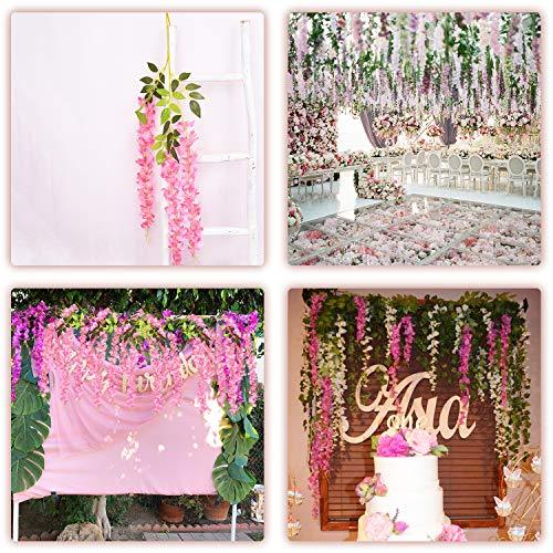 Artificial Fake Wisteria Vine Ratta Hanging Garland for Wedding Decorations - If you say i do