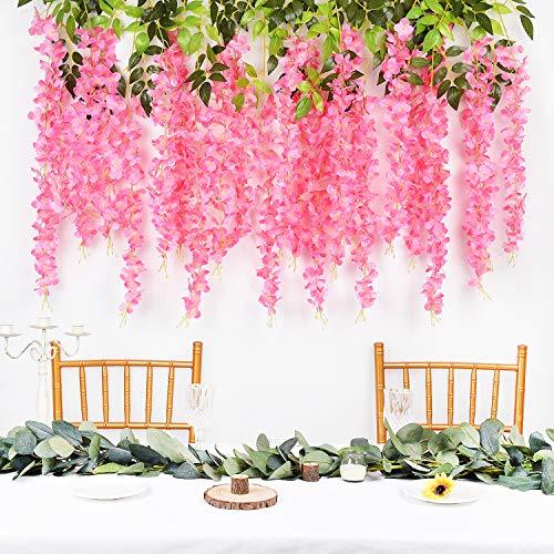 Artificial Fake Wisteria Vine Ratta Hanging Garland for Wedding Decorations - If you say i do