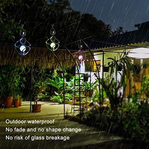 LED Color Changing Solar Revolving Wind Chimes Colorful Wind Chime to Your Place - If you say i do