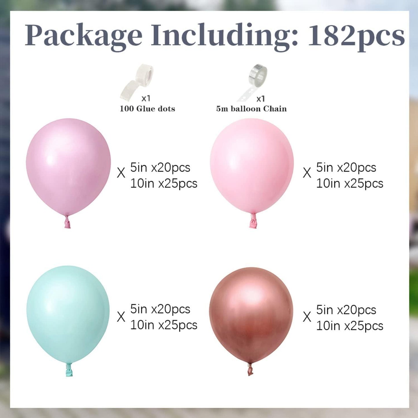 182pcs Rose Gold Pink Balloon Arch Kit Lavender Balloon Garland for Bridal Shower Bachelorette Wedding Birthday - If you say i do