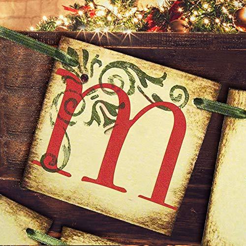 Merry Christmas Banner - Vintage Xmas Decorations Indoor for Home Office Party Fireplace Mantle - If you say i do