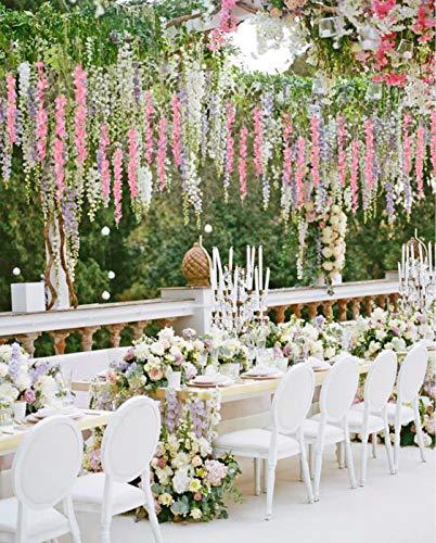 Artificial Fake Wisteria Vine Ratta Hanging Garland for Wedding Decorations - If you say i do