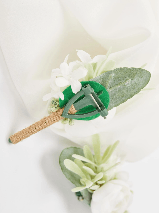 6pcs Flower Decor Boutonniere for Weddings - If you say i do