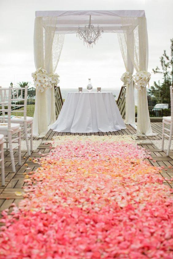 7000 PCS Silk Rose Petals Wedding Flower Wedding Aisle Runner Decorations - If you say i do