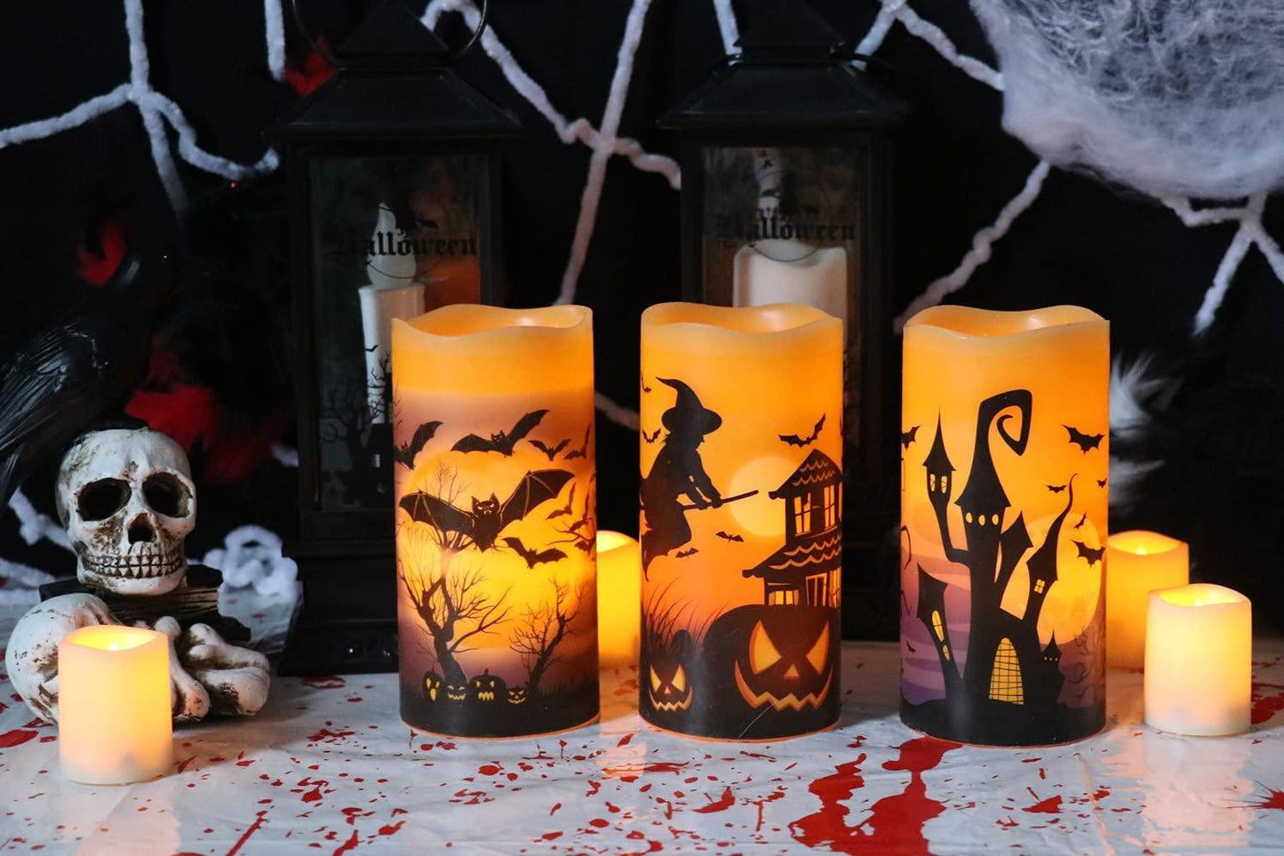 Flameless Flickering Candles Battery Operated Set of 3 Real Wax LED Pillar Candles - If you say i do