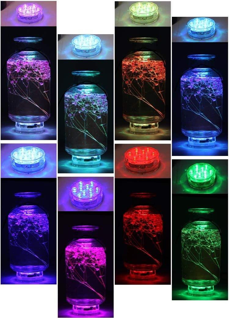 Submersible Led Lights, Remote Controlled Waterproof Multi Color Underwater Lights for Pool and Party - If you say i do