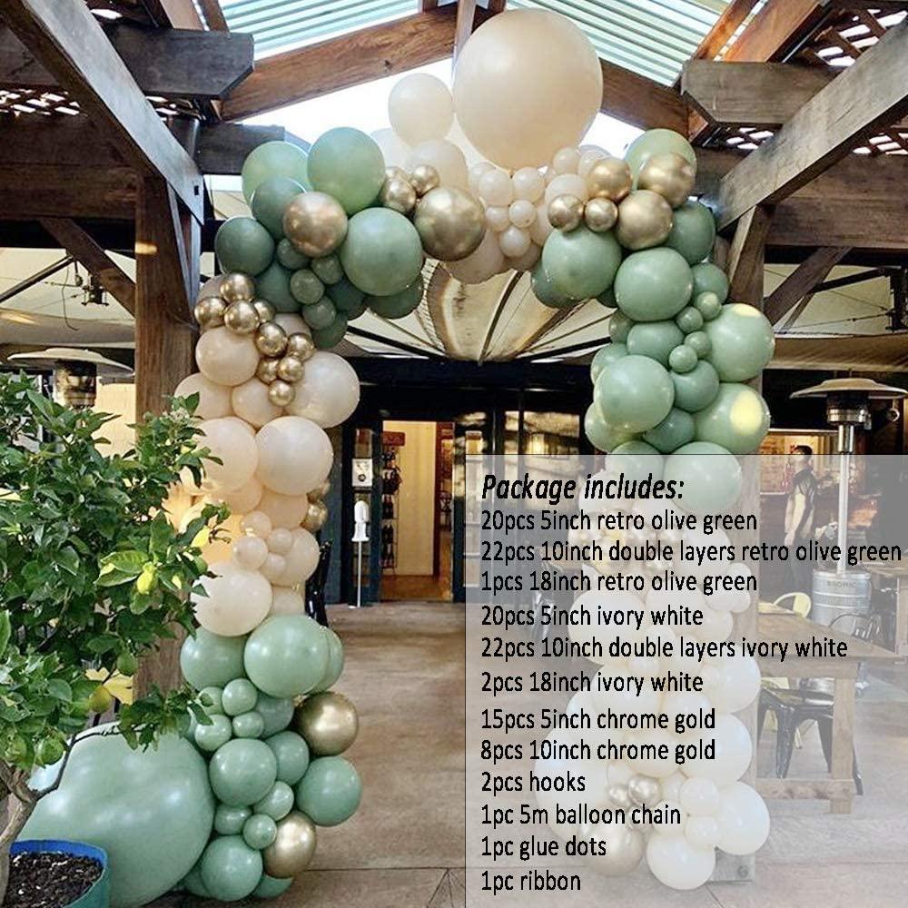 DIY Balloon Arch Kit Retro Olive Green Balloon Garland Kit - If you say i do