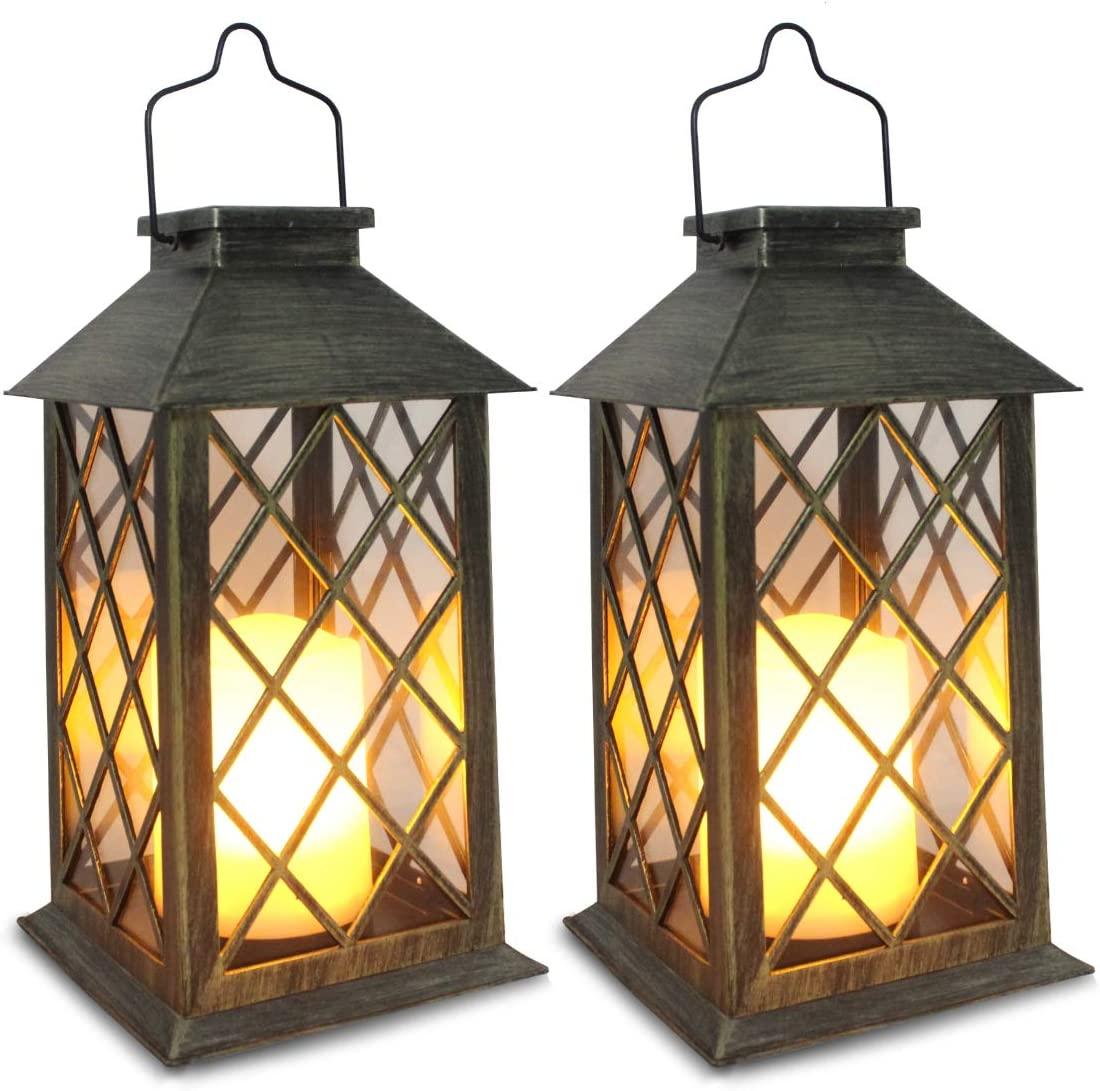 14" Solar Lantern,Outdoor Garden Hanging Lanterns,Set of 2 - If you say i do
