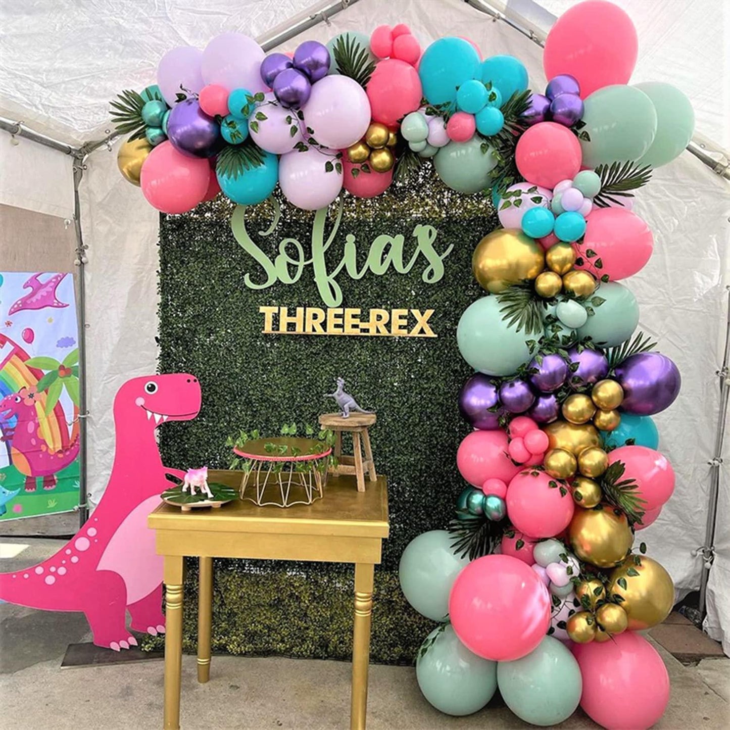 138pcs Tropical Balloons Arch Garland Kit, Balloon Garland Set Decorations for Jungle Party - If you say i do