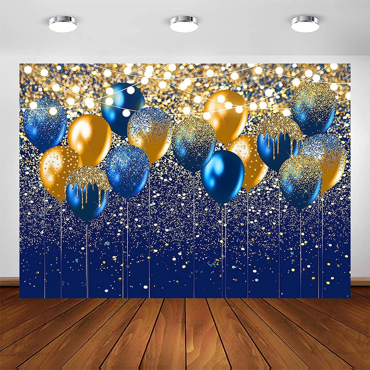 Royal Blue Glitter Backdrop for Birthday Wedding Prom Graduation Photography Background - If you say i do