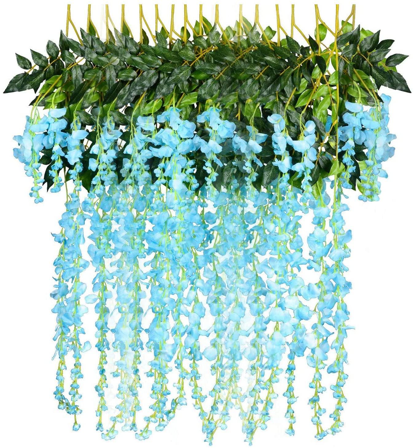 Artificial Fake Wisteria Vine Ratta Hanging Garland for Wedding Decorations - If you say i do