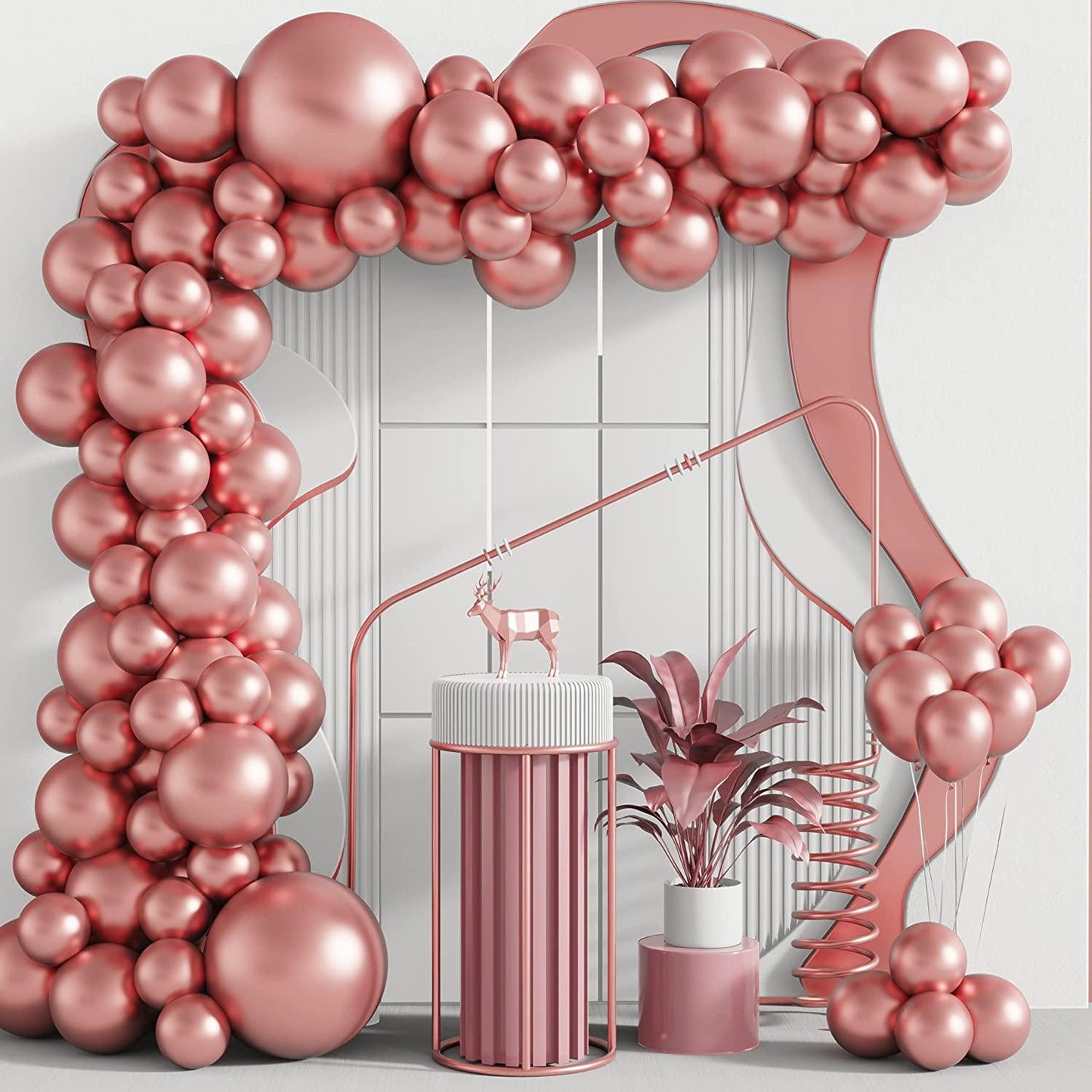 3.2g 12Inch 100pcs Metallic Chrome Balloon in Gold for Wedding Birthday Party Decoration - If you say i do
