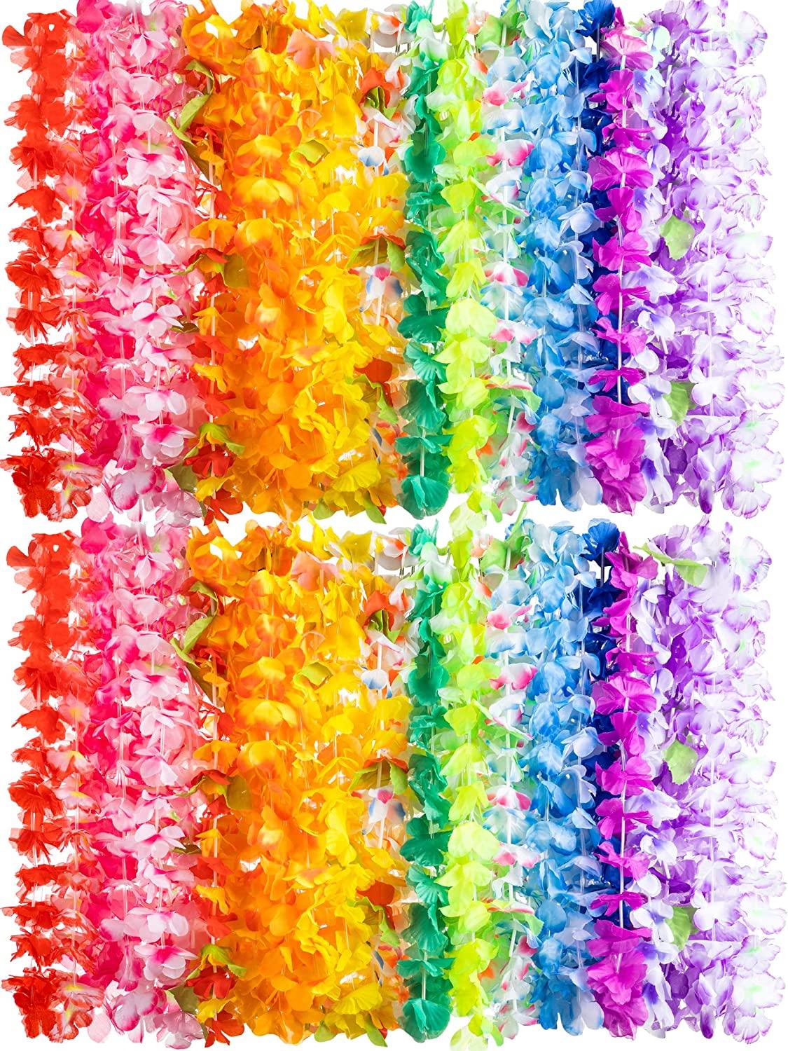 36 Counts Hawaiian Leis Bulk, Tropical Flower Lei Hawaiian Lei Beach Hawaii Luau Party Favors Decoration Birthday Party Supplies - If you say i do