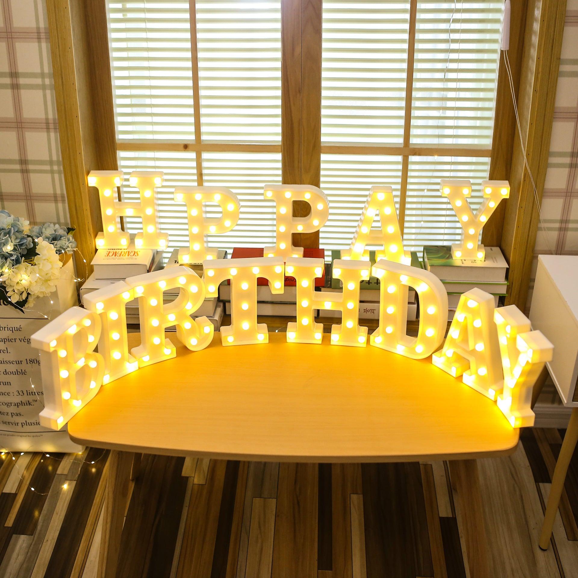 Battery Powered LED Letter Lights Sign Light Up Letters Sign for Night Light Wedding/Birthday Party Christmas Lamp Home Decoration - If you say i do