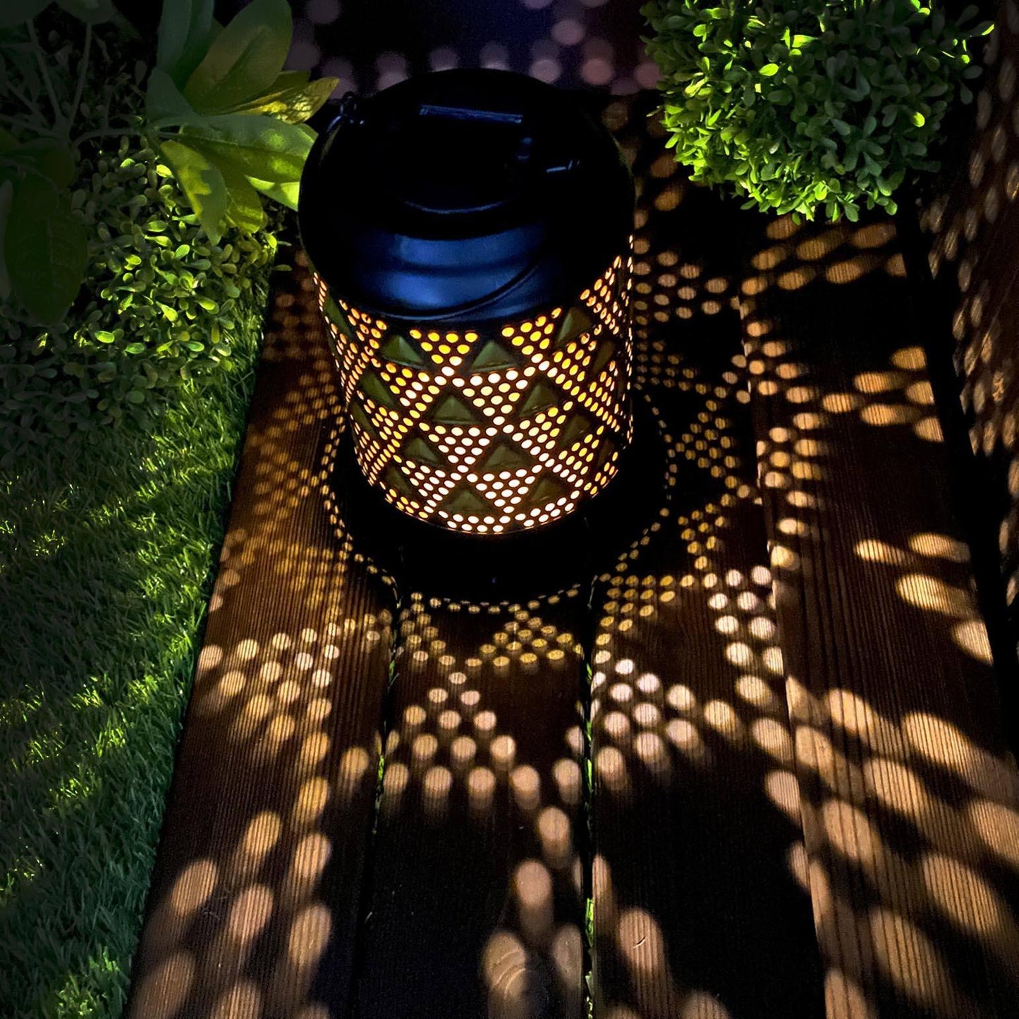 Solar Hollow Shadow Cast Lantern-Triangle - If you say i do