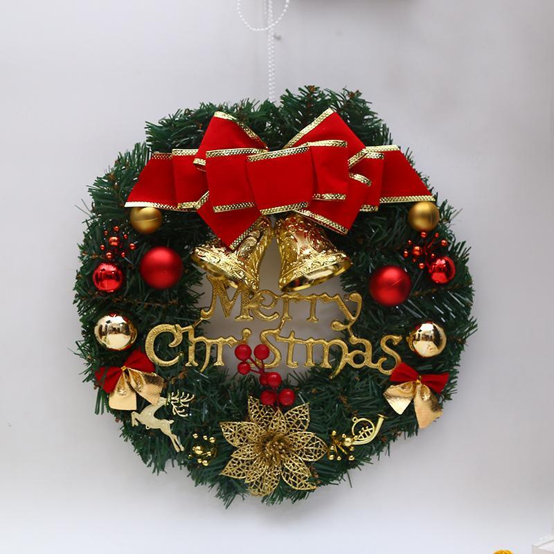 Christmas Wreaths, 12 Inch Christmas Front Door Hanging Artificial Wreath Garland with Balls Bow - If you say i do