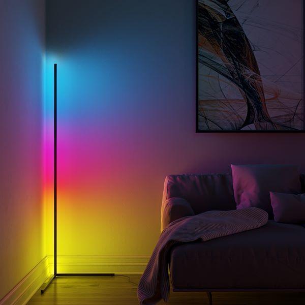 Corner Floor Lamp RGB Remote Control Floor Lamps for Living Room – If you  say i do