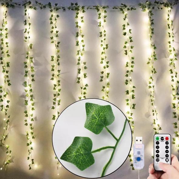 12 Strands Artificial Ivy Leaf Plants Vine Hanging Garland Fake Foliage Flowers Home Kitchen Garden Office Wedding Wall Decor, 84 Feet, Green - If you say i do