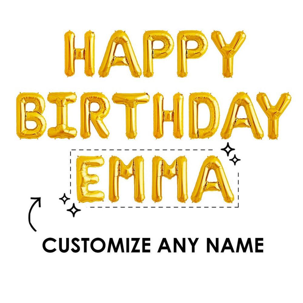 Custom Happy Birthday Balloon Banner | DIY Birthday Party Decorations - If you say i do