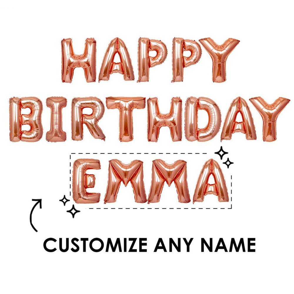 Custom Happy Birthday Balloon Banner | DIY Birthday Party Decorations - If you say i do