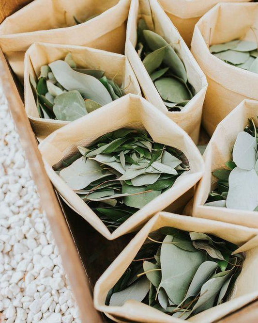 400 Pieces Eucalyptus Leaves Artificial Eucalyptus Petals Fake Leaves for DIY Wedding Bouquet - If you say i do