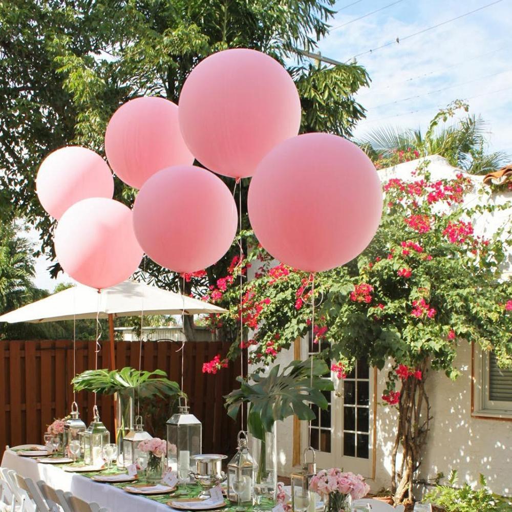 White Balloons 3 Ft Giant Round Large Giant Balloons for Wedding Birthday Baby shower Decorations - If you say i do