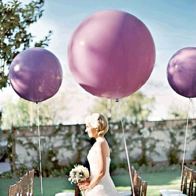 Round Latex Balloons 36 Inches Wedding Decor Helium Big Large Giant Balloon - If you say i do