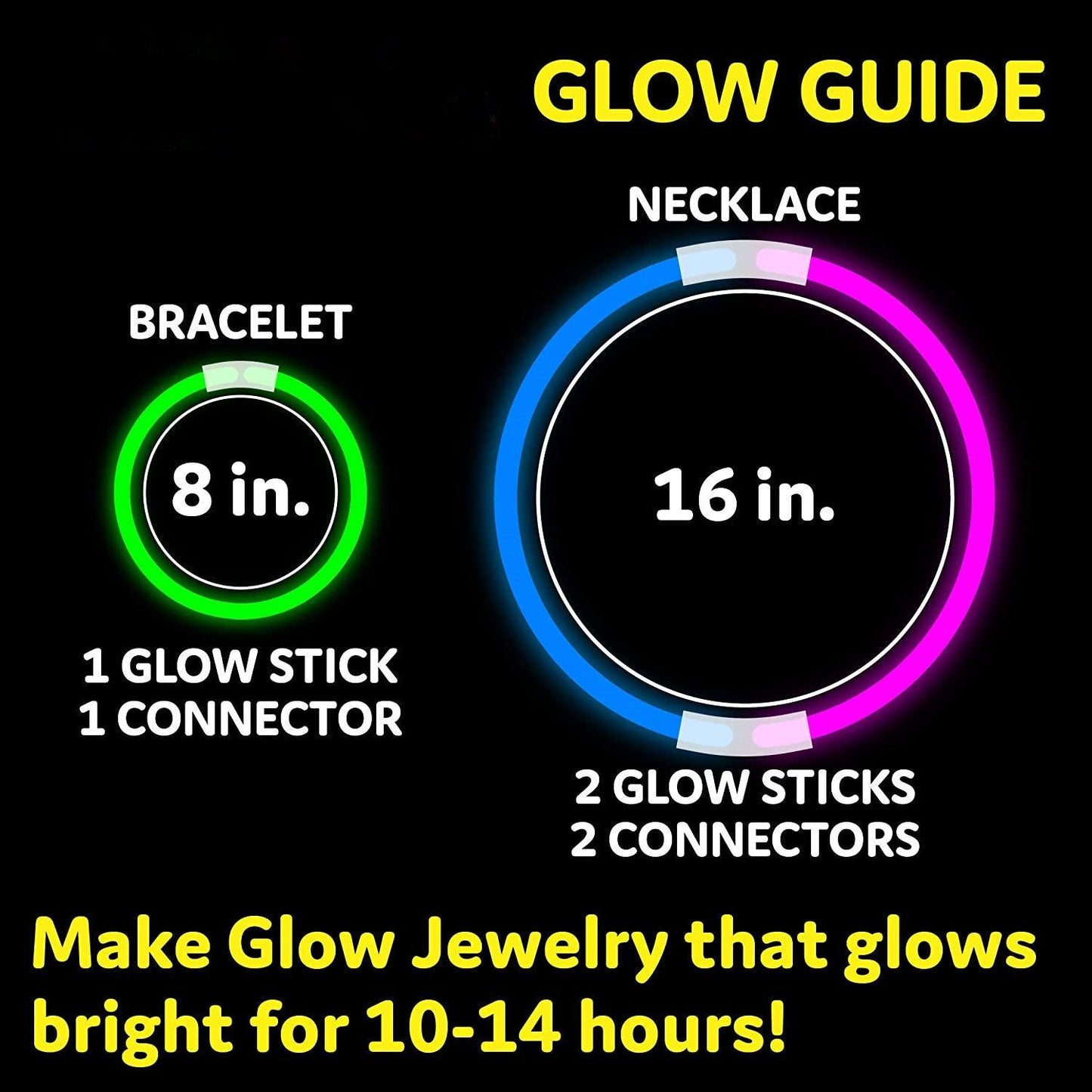 Glowstick Wedding Exit Ideas 8 Inch Glow in the Dark Light Up Sticks Glow Neon Party Decorations Favors with Connectors - If you say i do