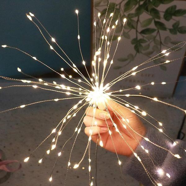 Firework Lights, Starburst Lights LED Copper Wire Fireworks Lights Fairy Lights for Christmas Wedding - If you say i do