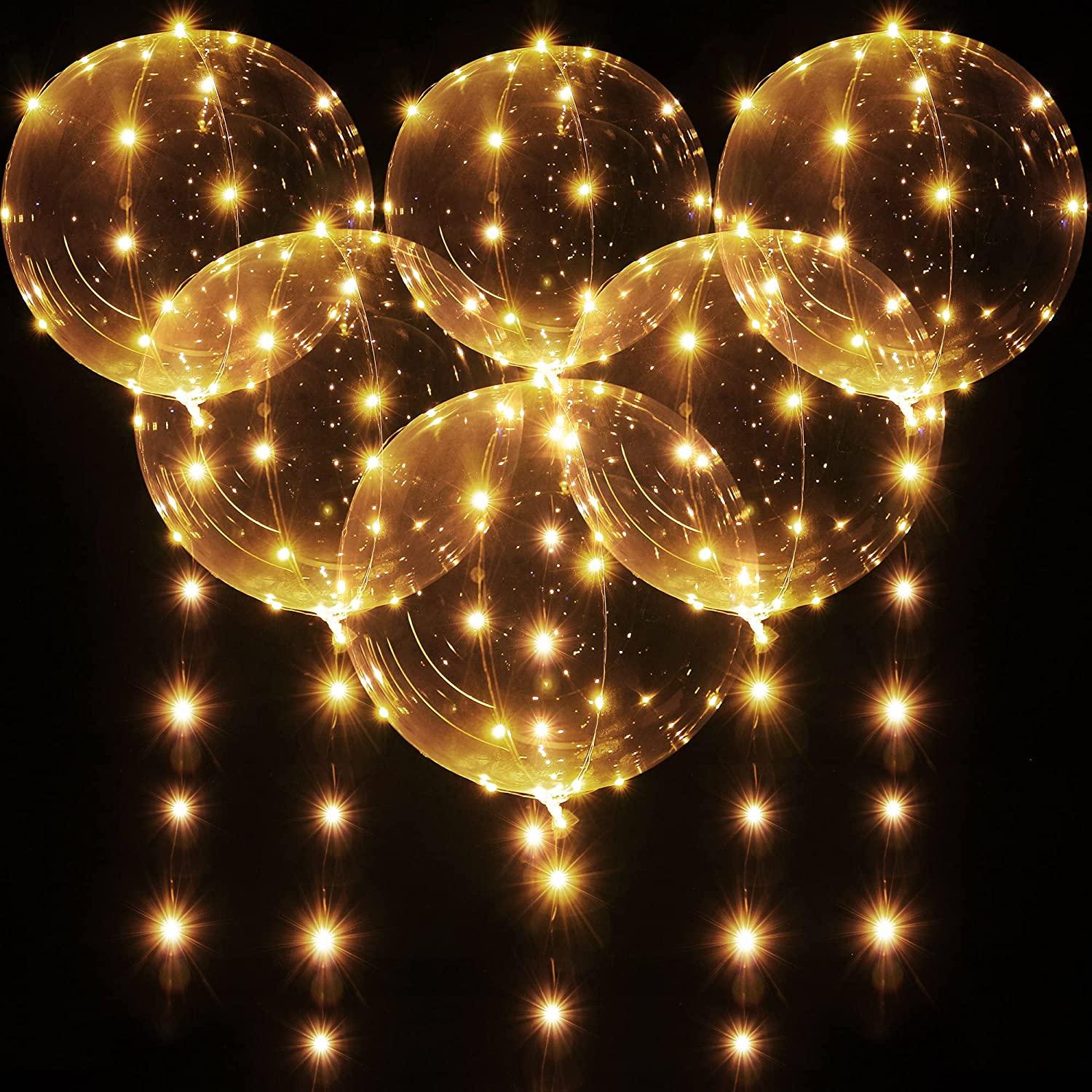 Warm Reusable Led Bobo Balloons for 2024 Graduation Party Decorations