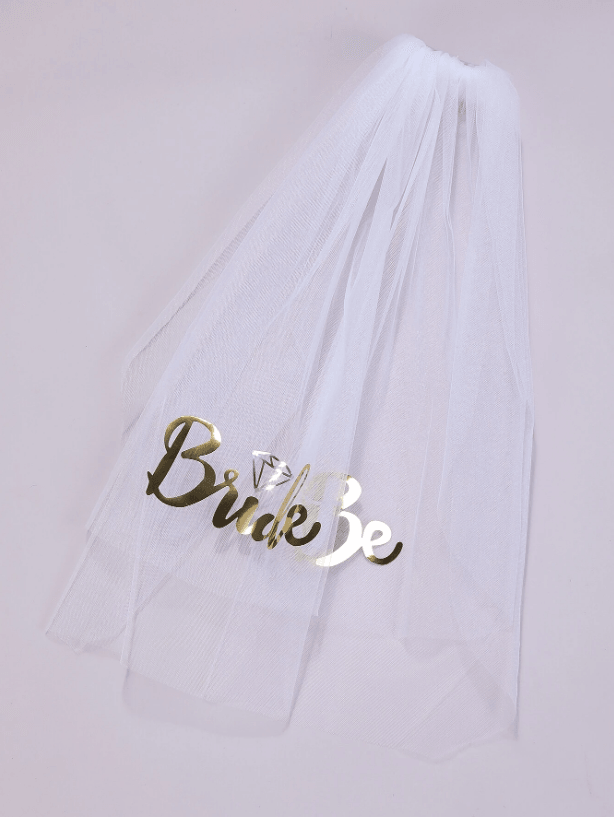 Letter Graphic Wedding Hair Clip - If you say i do