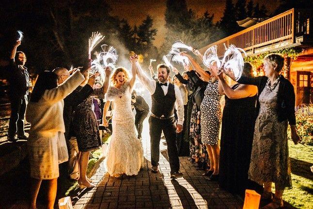 Indoor Wedding Send off Ideas/Led Sparklers, Wedding Exit Ideas - If you say i do