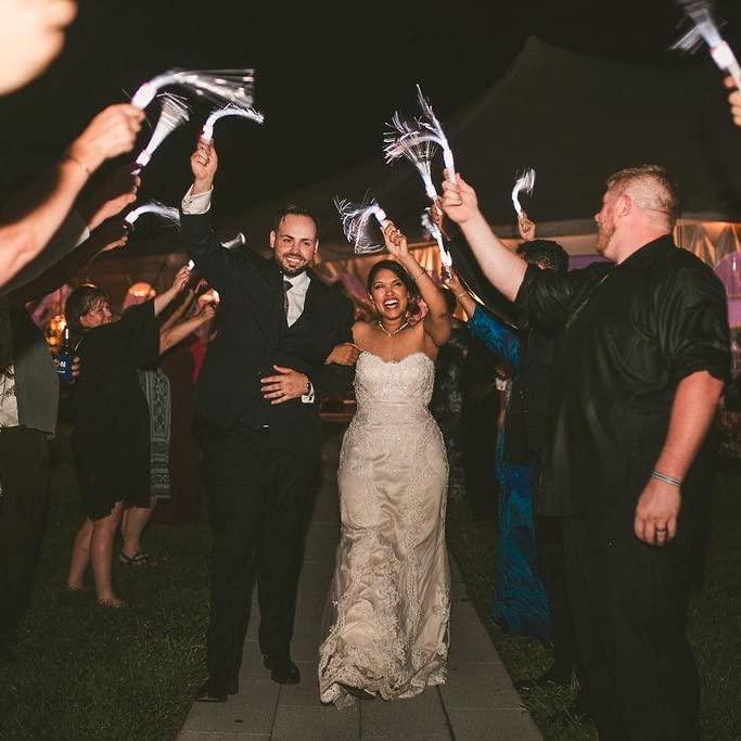 Great Alternative To Sparklers,Led Wedding Reception Send Off Ideas - If you say i do