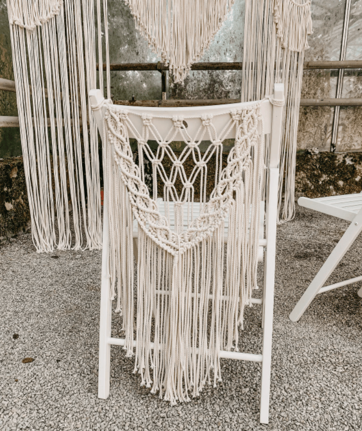 Boho Macrame Chair Hanging Chair Macrame Wedding Decorations - If you say i do