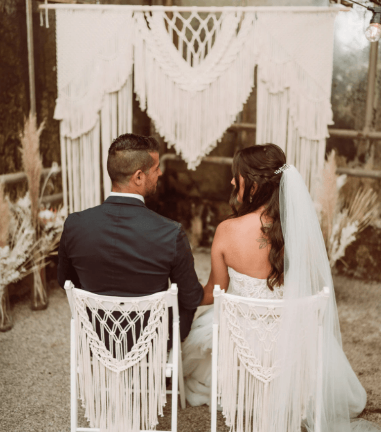 Macrame Wedding Backdrop | Wedding Background Free Wedding Ceremony - If you say i do