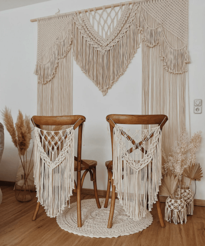 Macrame Wedding Backdrop | Wedding Background Free Wedding Ceremony - If you say i do