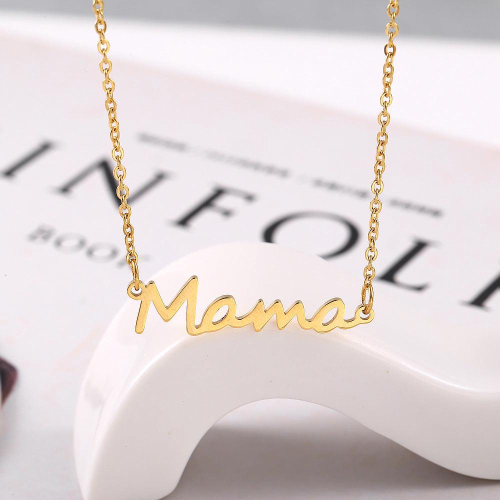 Mama Necklace Letter Necklace Gift for Mom Mother Jewelry Mother's Day Gift - If you say i do
