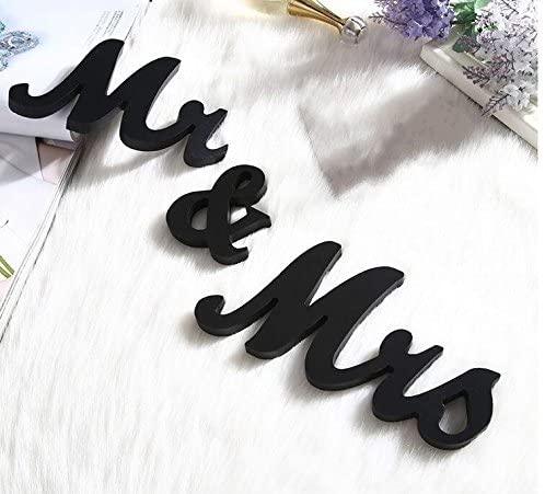 Vintage Style Mr and Mrs Sign Mr & Mrs Wooden Letters Rustic Wedding Signs for Wedding Table, Photo Props, Rustic Wedding Decorations - If you say i do