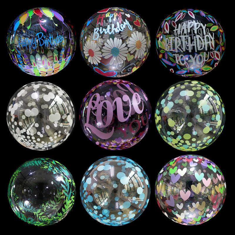 Bobo Balloons 24 Clear Bubble Balloon Large Wide Mouth to