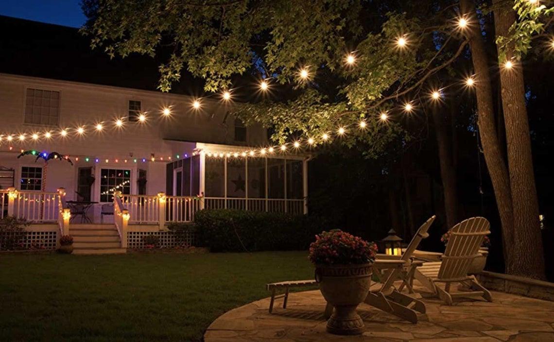 Outdoor String Lights Led Edison Bulbs -Clear Glass, Dimmable For Outdoor And Indoor Use - If you say i do